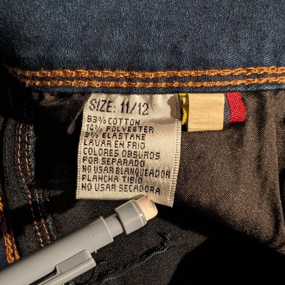 Bamboo Dark Wash High Rise Skinny Jeans Womens Size 12 Stretch Denim pants - Picture 7 of 9